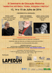 IX Seminário de Educação Histórica