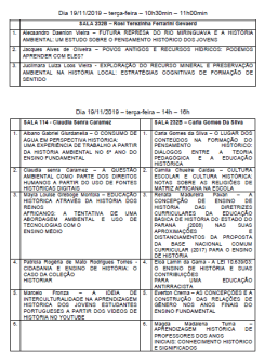 cronograma apresentação workshop